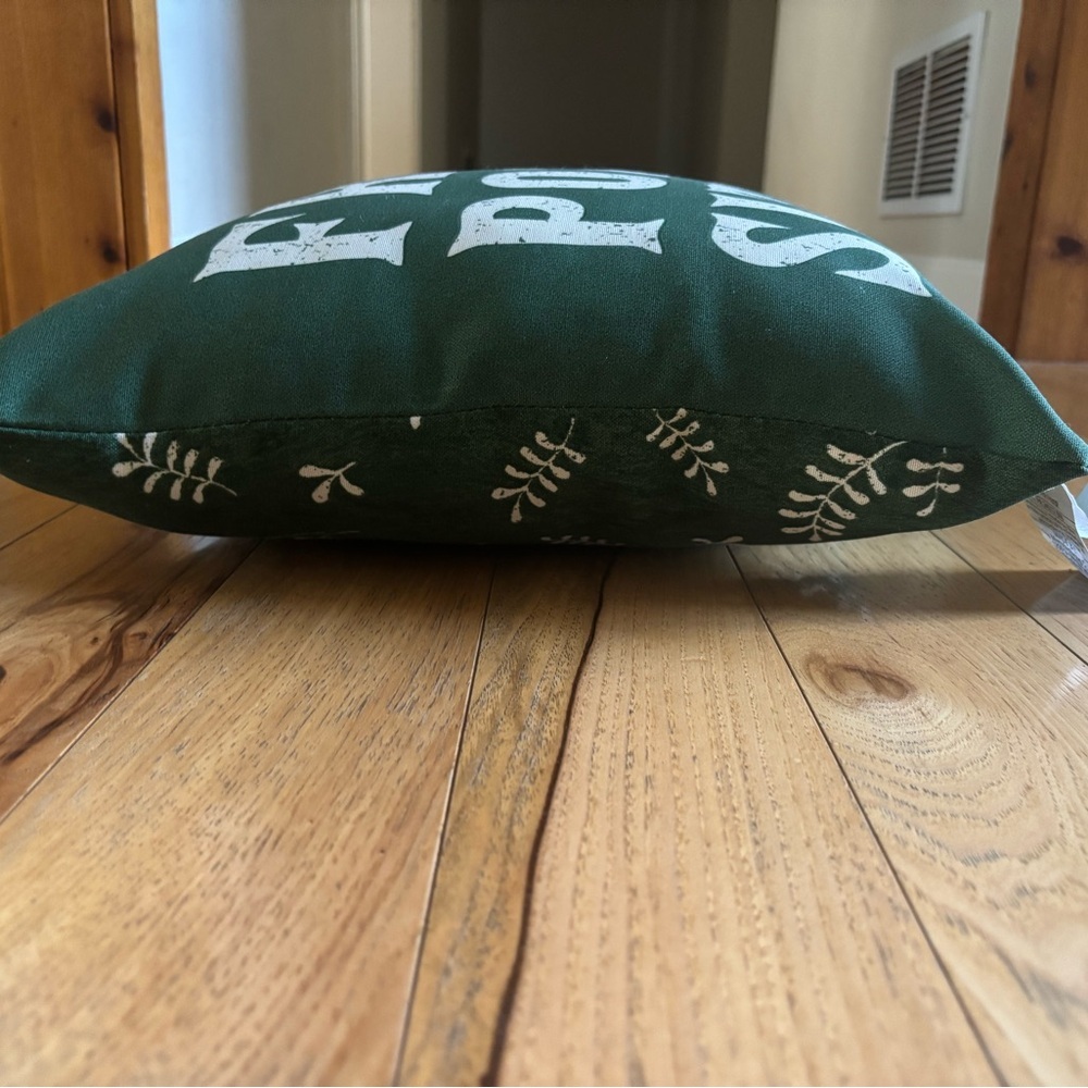 Jordan Green and White Decorative Pillow - Picture 8 of 8